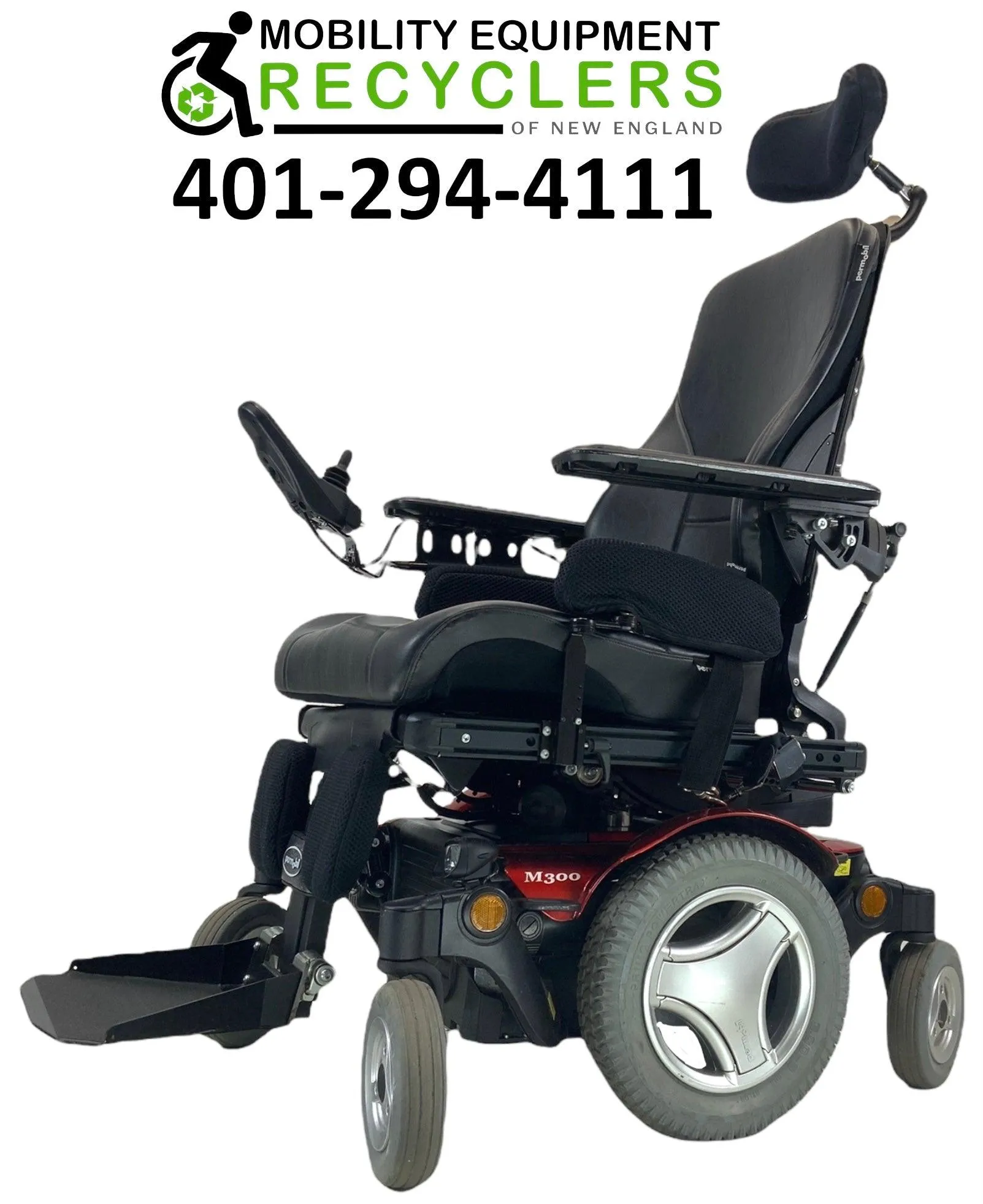 Permobil M300 Rehab Power Chair | 19 x 20 Seat | Tilt, Seat Elevate | Like New!
