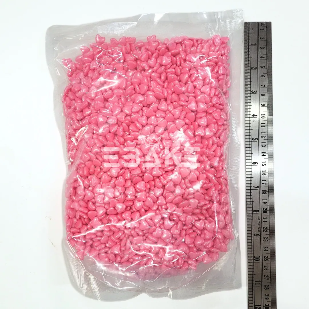 Pink Heart Sugar Balls (Sprinkles)