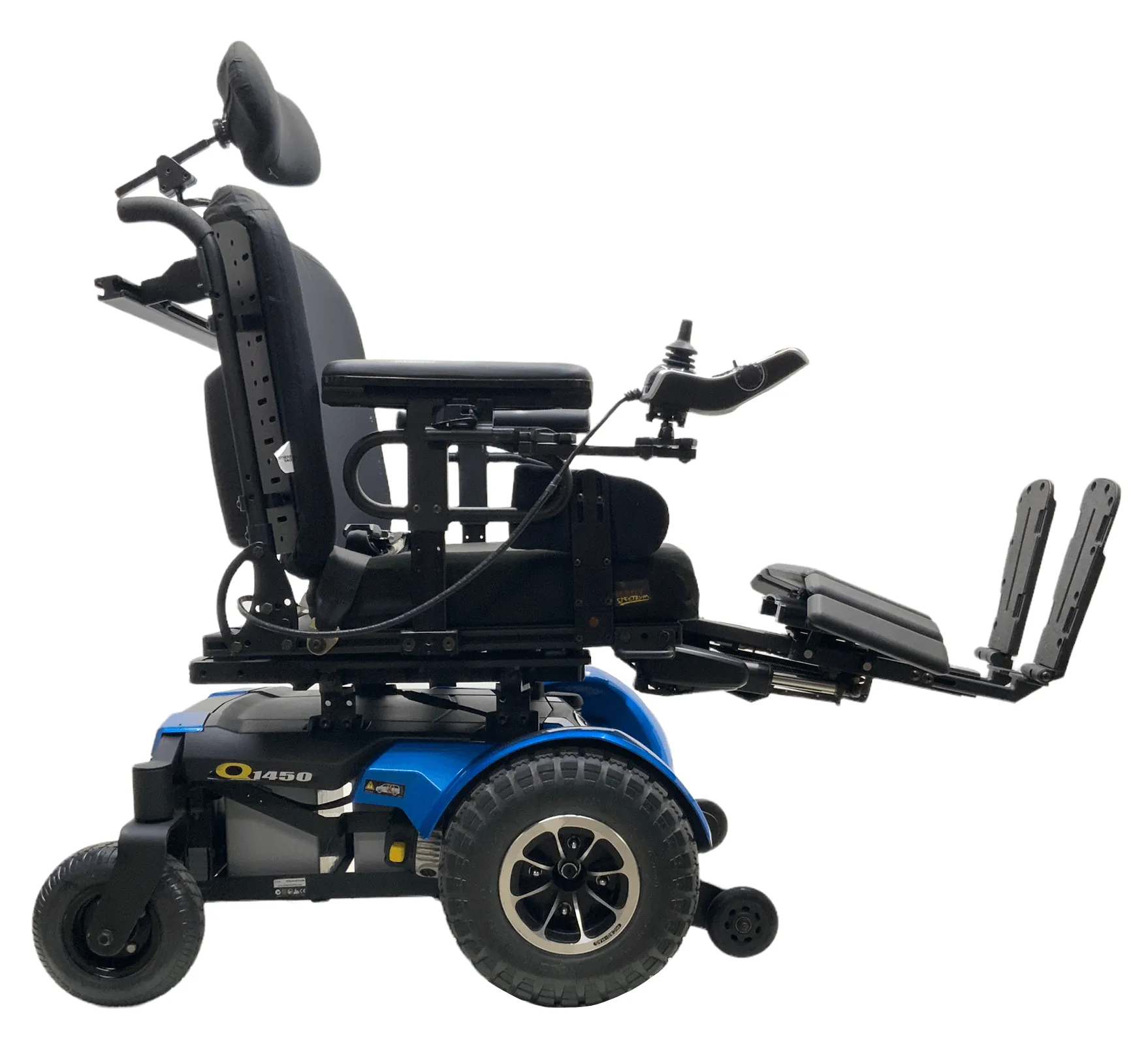 Pride Mobility Quantum 1450 Heavy Duty Power Wheelchair | 24 x 21 Seat | Tilt, Power Legs - Only 23 Miles!