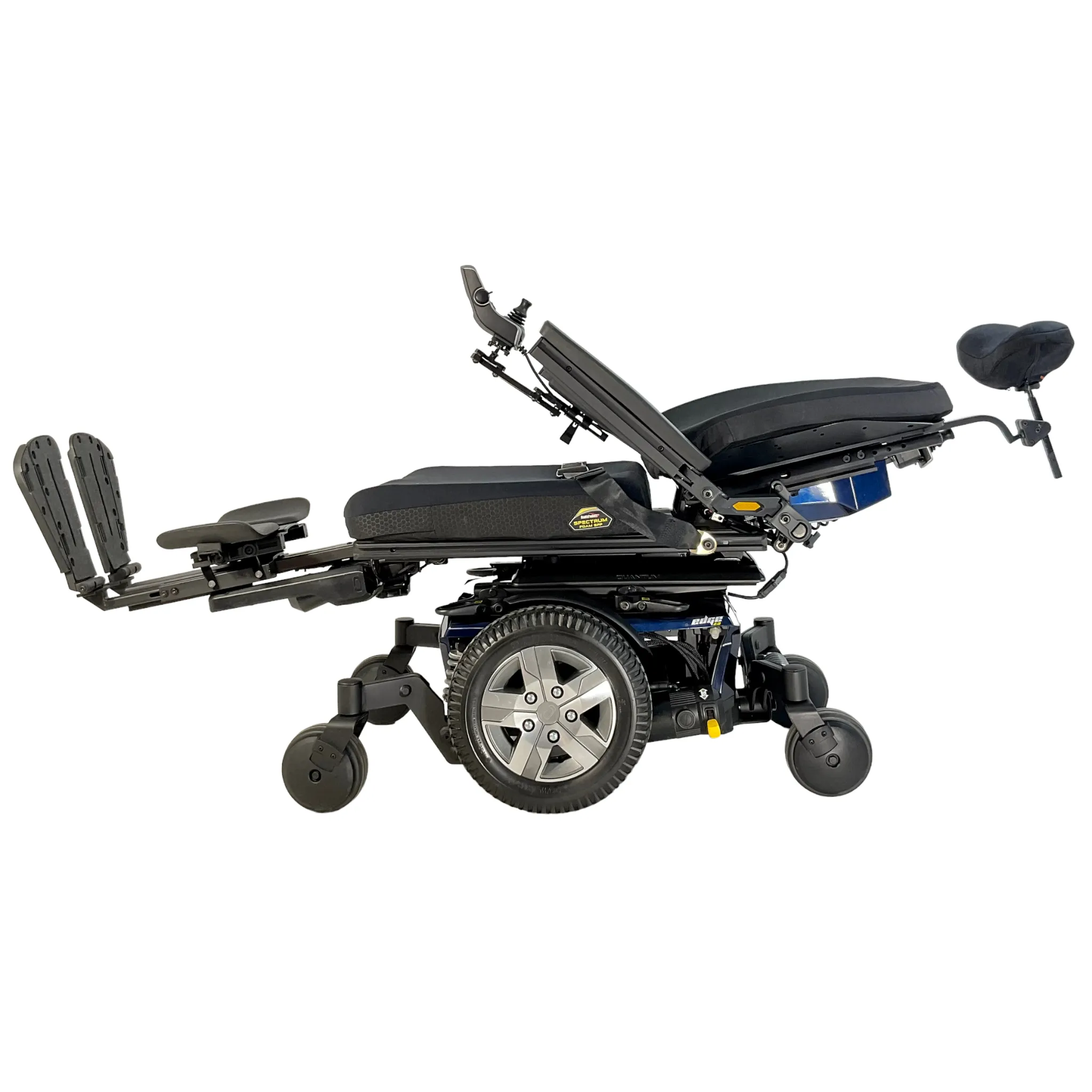 Pride Mobility Quantum Q6 Edge 2.0 Rehab Power Chair | 19 x 20 Seat | Tilt, Recline & Power Extending Legs | Only 5 Miles!