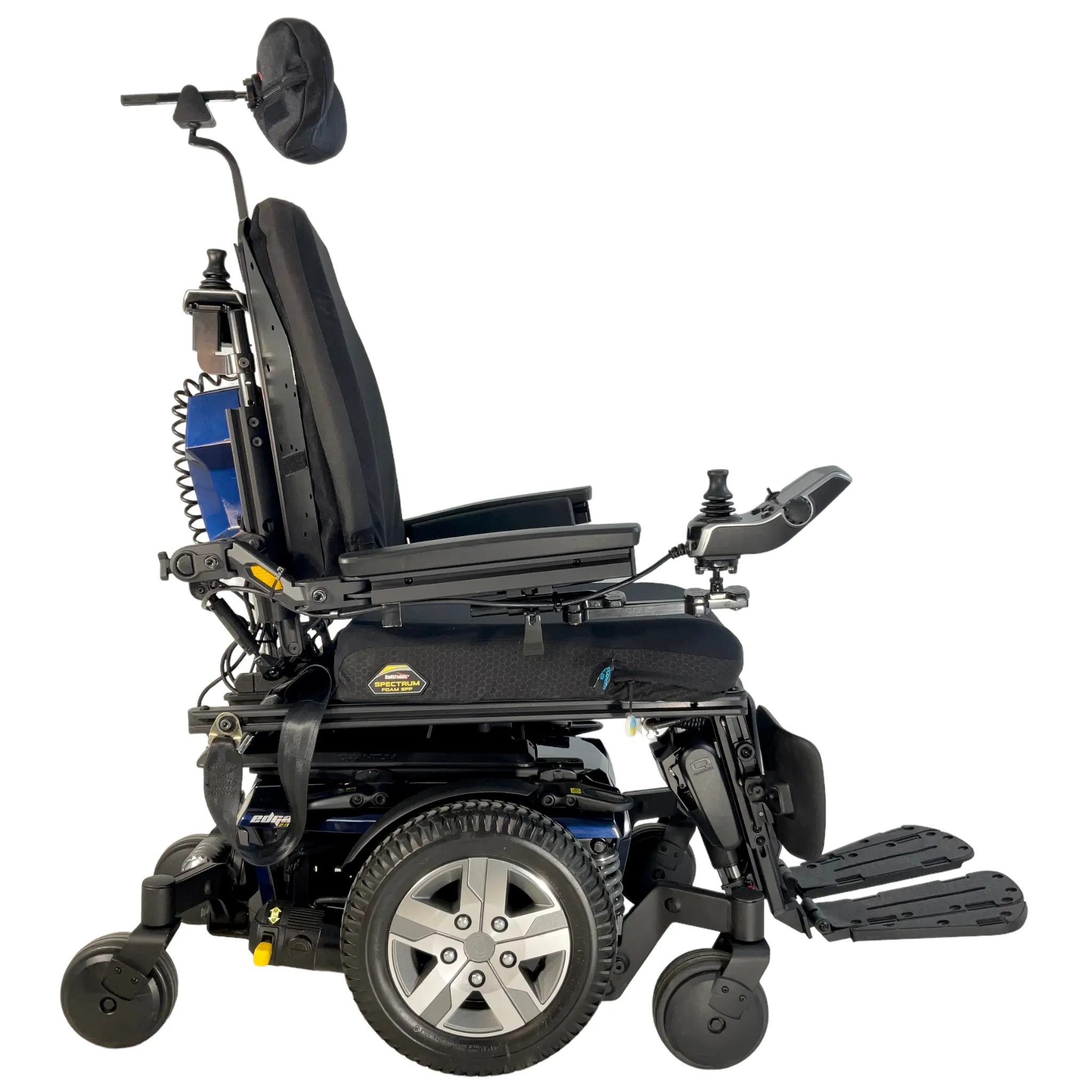 Pride Mobility Quantum Q6 Edge 2.0 Rehab Power Chair | 19 x 20 Seat | Tilt, Recline & Power Extending Legs | Only 5 Miles!