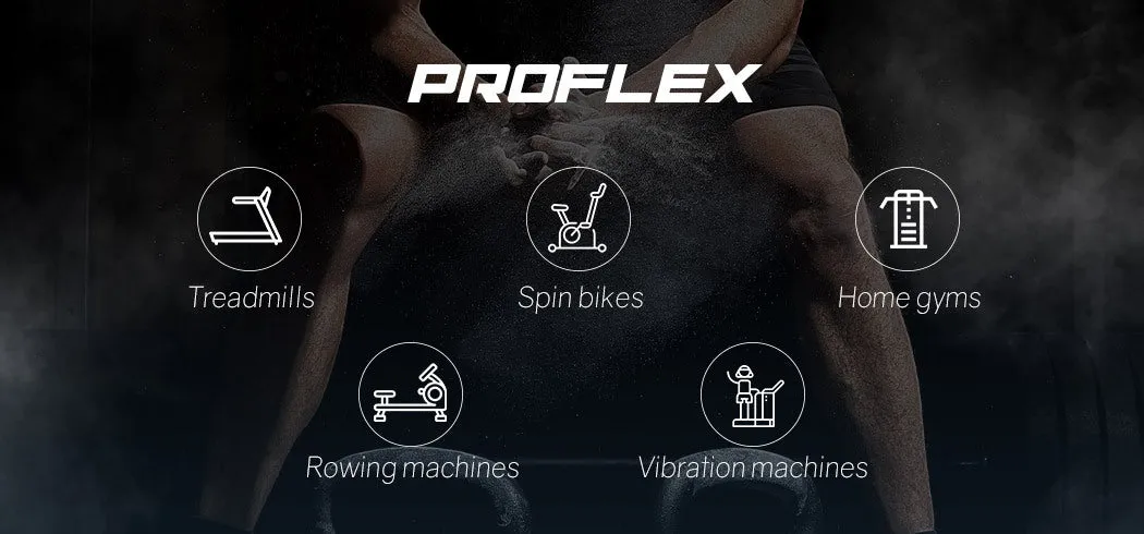 PROFLEX Electric Treadmill Auto Incline Foldable Exercise Run Machine Fitness Gym 4HP 480mm Belt