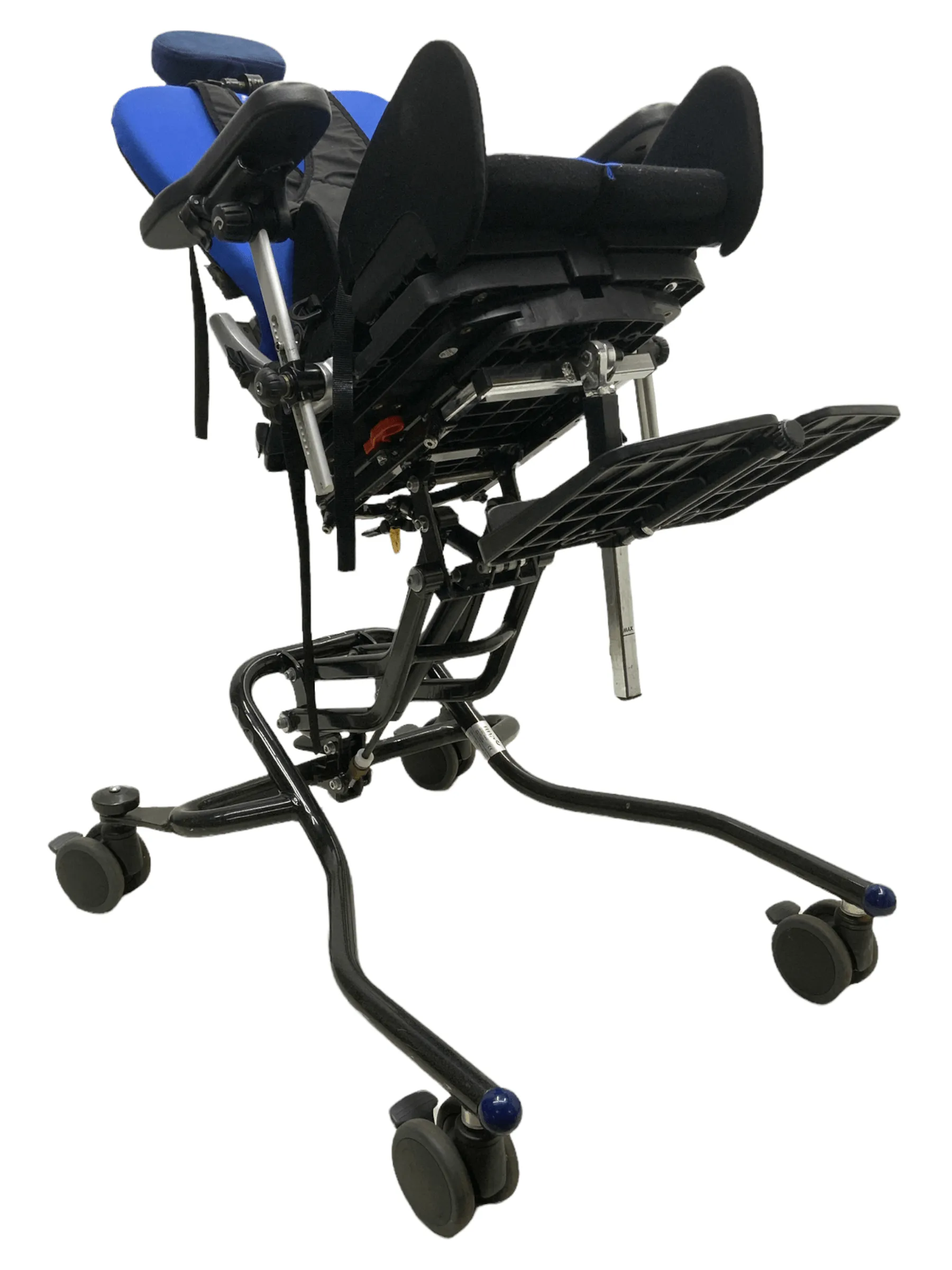 R82 High-Low X Frame Pediatric Activity Chair with Tilt | Thigh Lateral Supports, Chest Harness, Height Adjustable Armrests