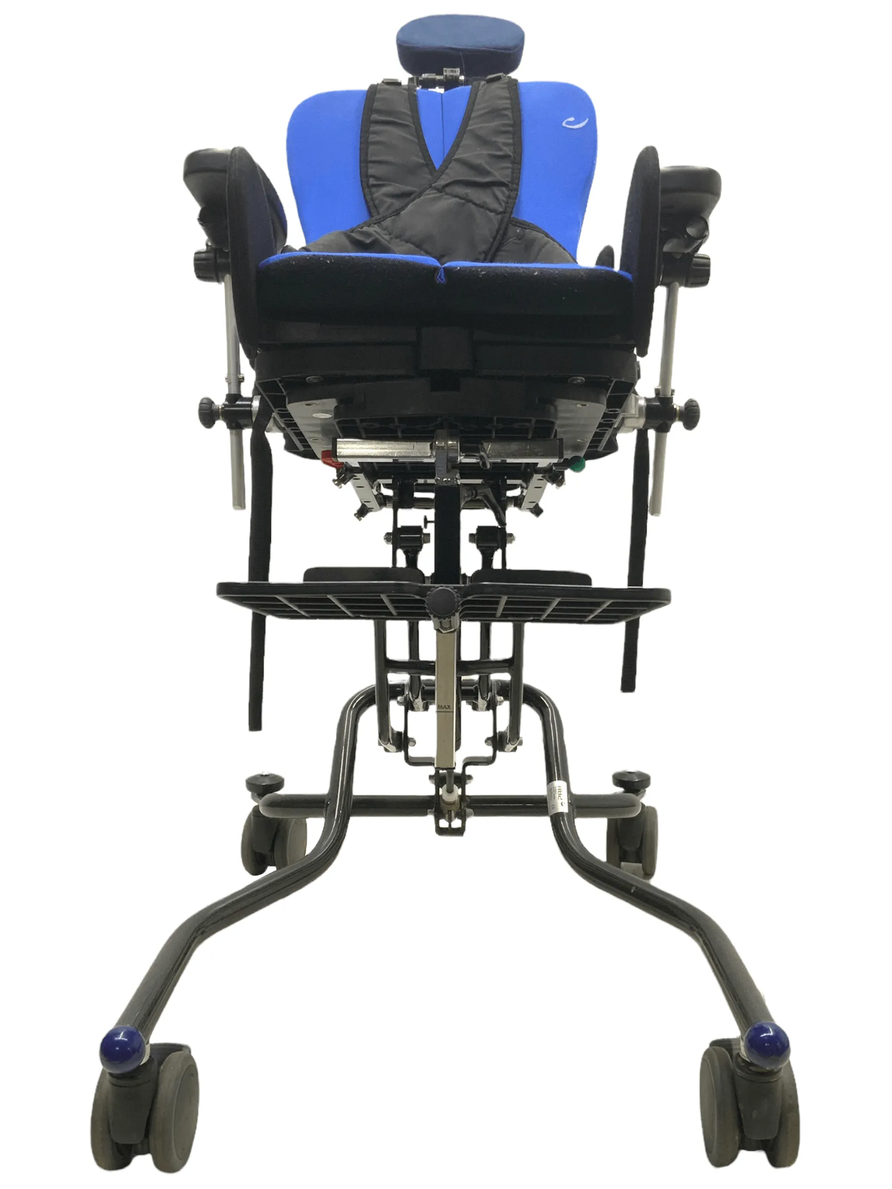 R82 High-Low X Frame Pediatric Activity Chair with Tilt | Thigh Lateral Supports, Chest Harness, Height Adjustable Armrests