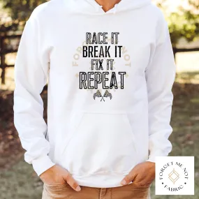 Race It, Break It, Fix It, Sublimation Heat Transfer