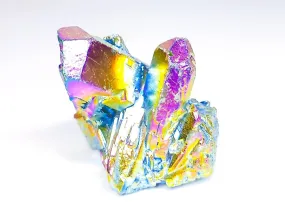 Rainbow Titanium Aura Quartz Clusters 137gm