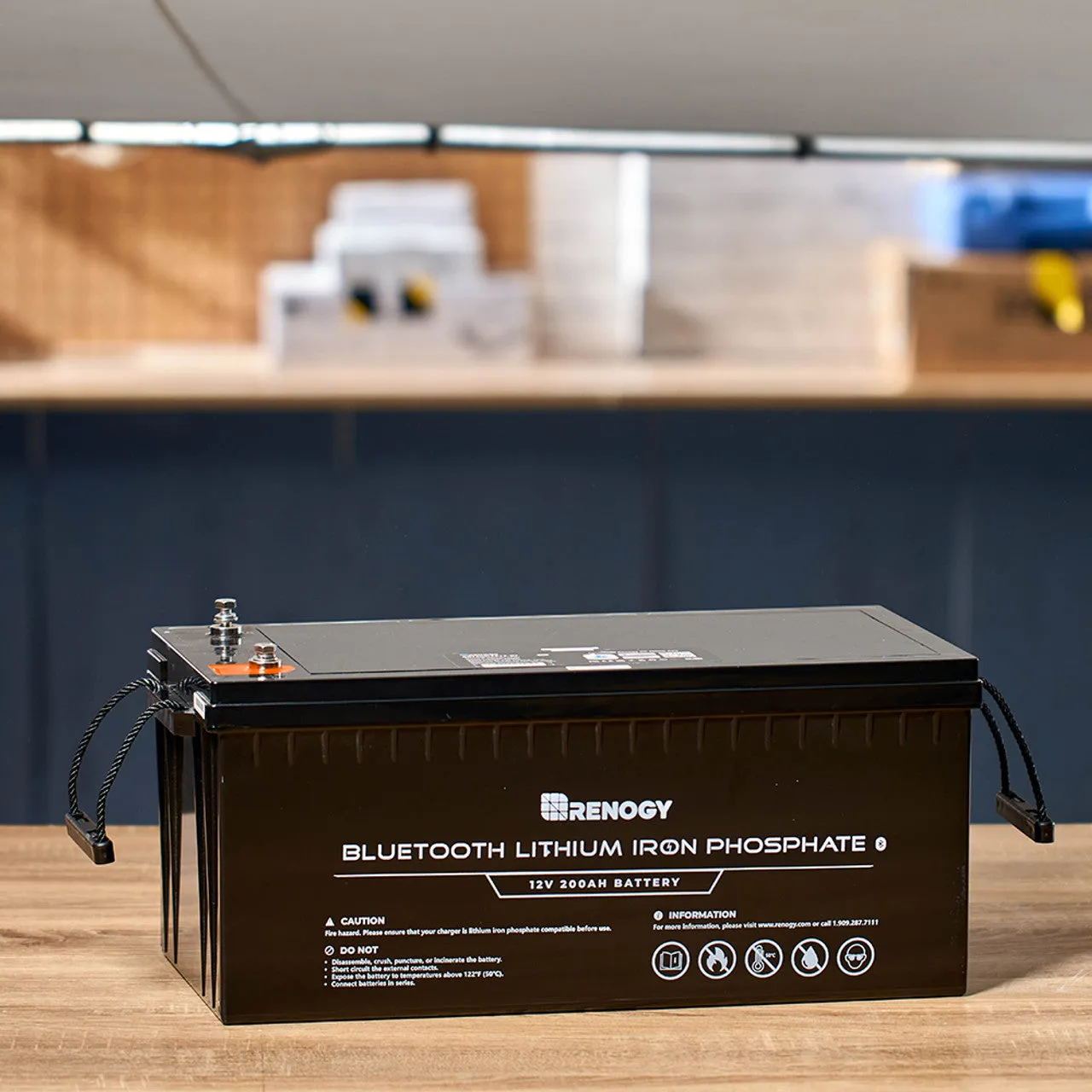 Renogy 12V 200Ah Lithium Iron Phosphate Battery w/ Bluetooth
