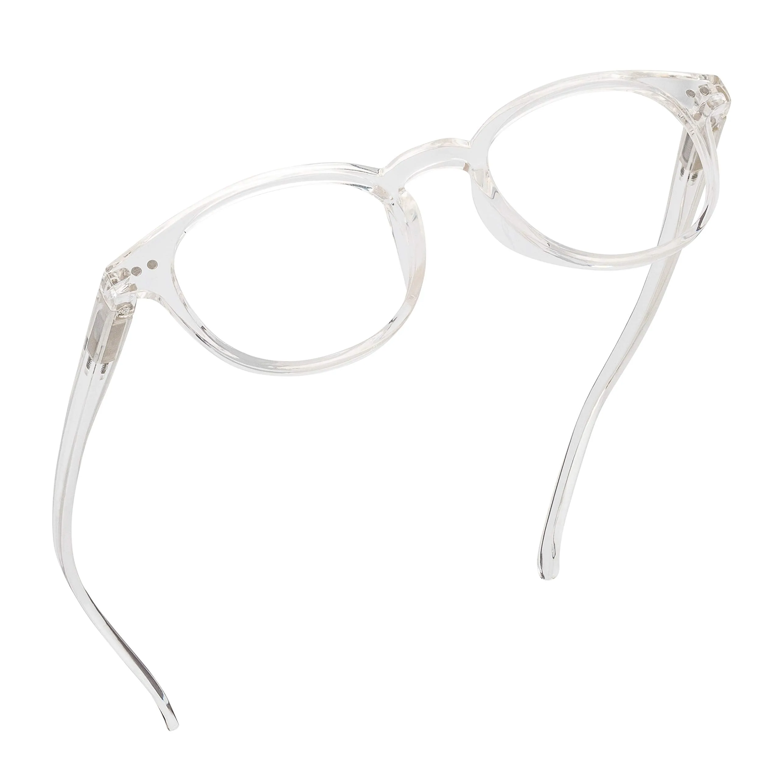 Round-Blue-Light-Blocking-Reading-Glasses-Clear-1-75-Magnification-Computer-Glasses