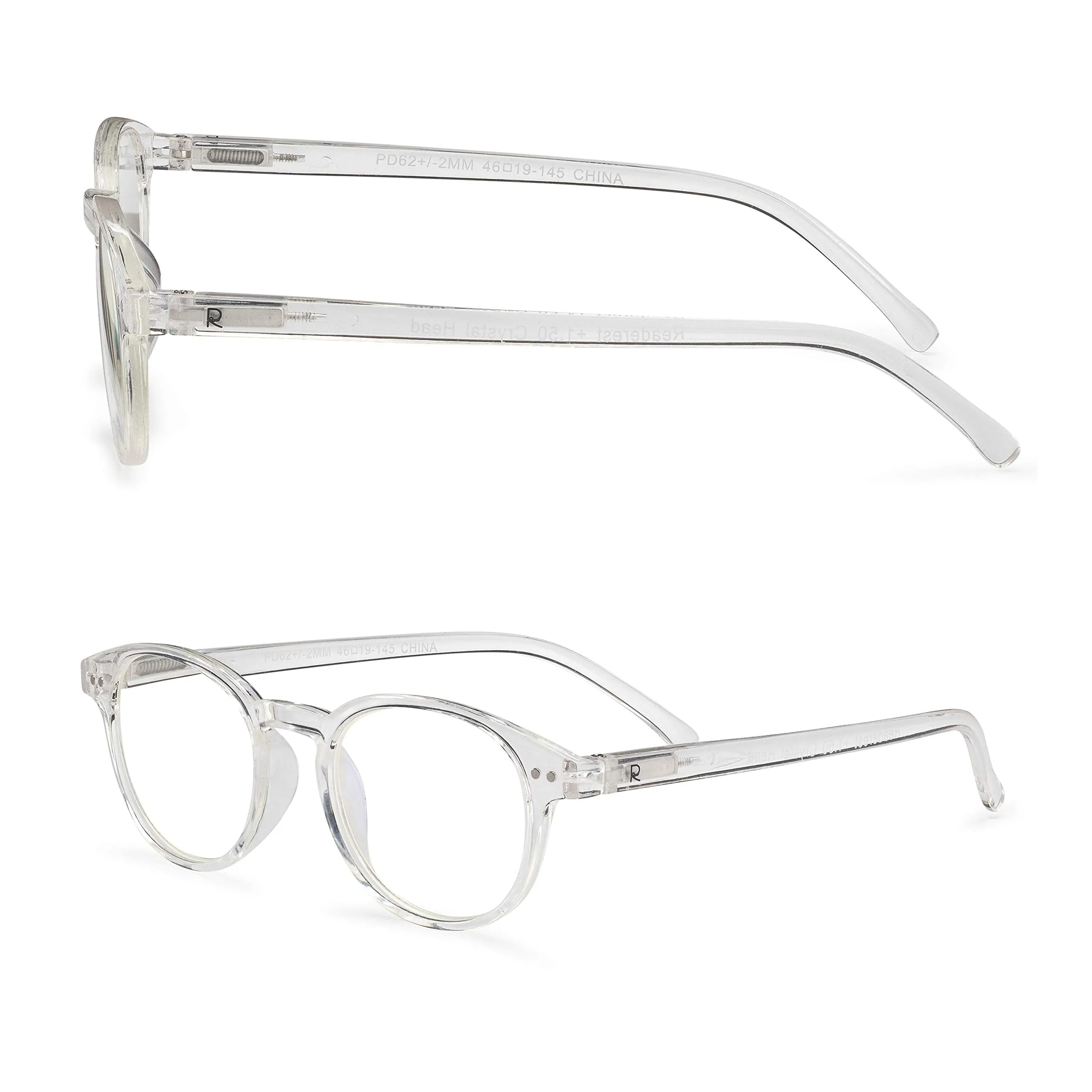 Round-Blue-Light-Blocking-Reading-Glasses-Clear-1-75-Magnification-Computer-Glasses