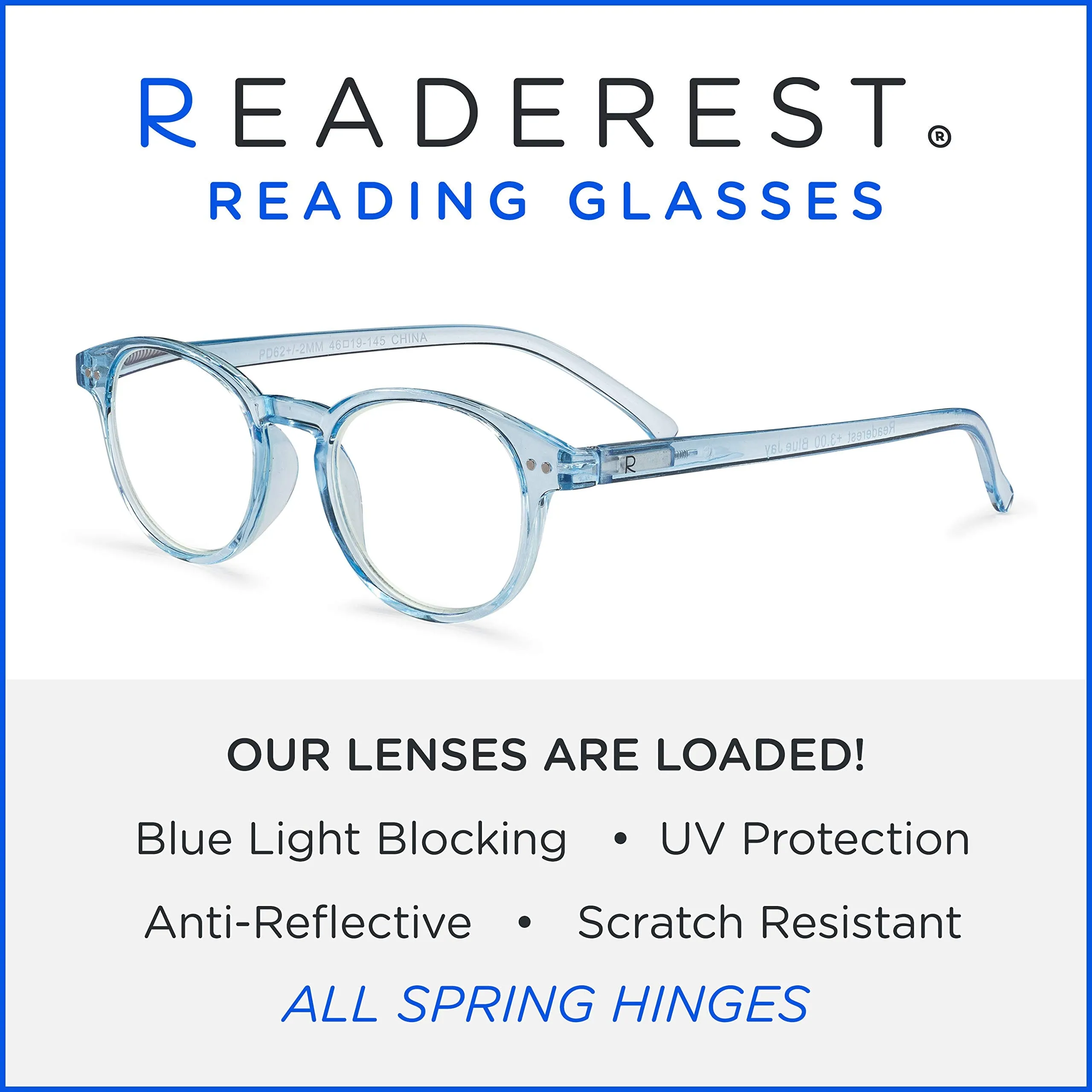 Round-Blue-Light-Blocking-Reading-Glasses-Light-Blue-Zero-Magnification-Computer-Glasses