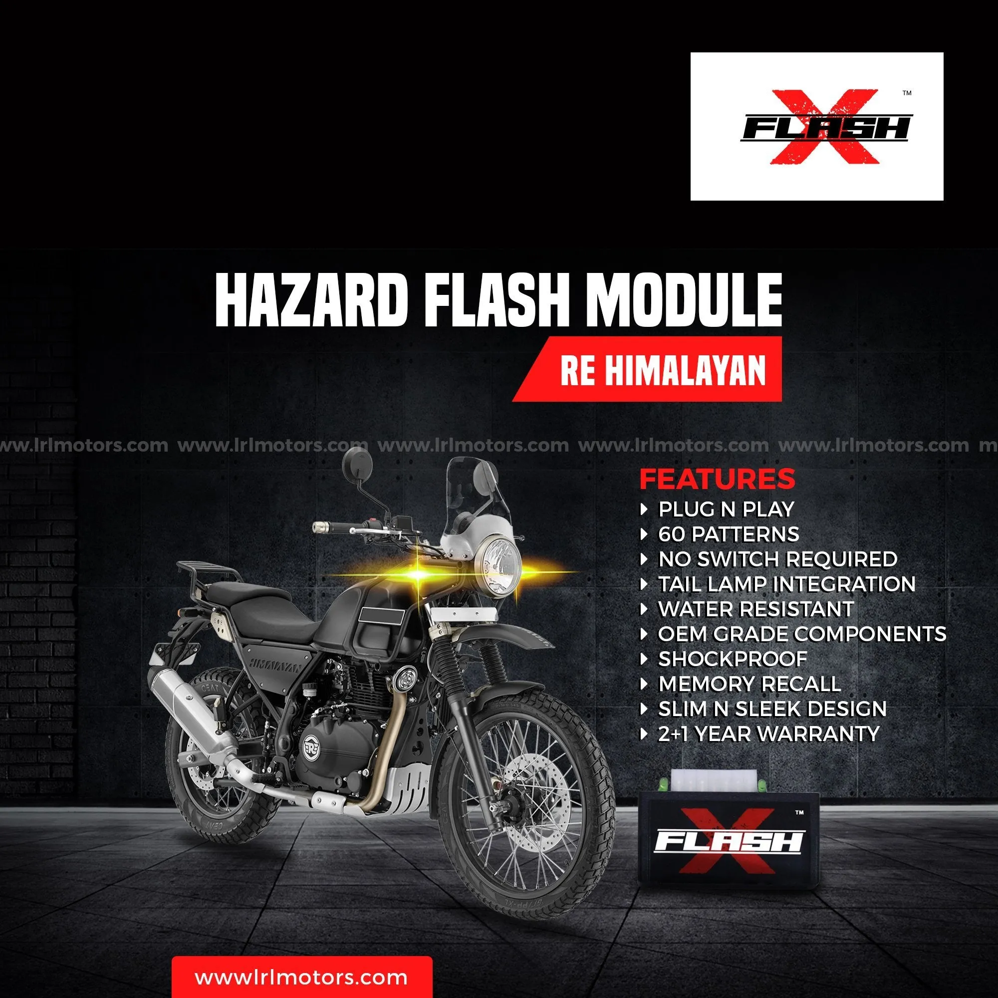 Royal Enfield Himalayan 411 Flash X Hazard Flash Module, Blinker,Flasher