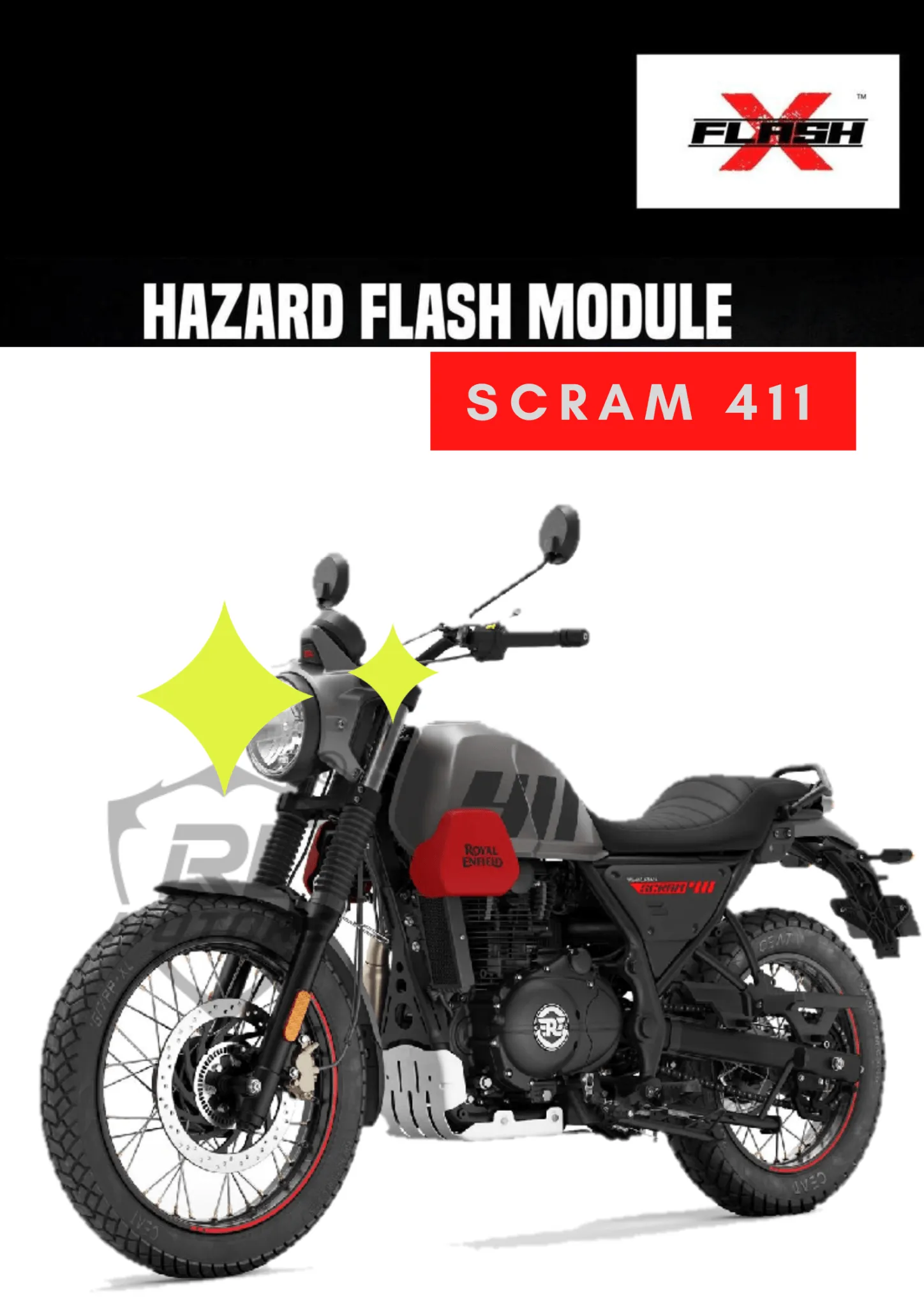 Royal Enfield Scram 411 Flash X Hazard Flash Module, Blinker,Flasher