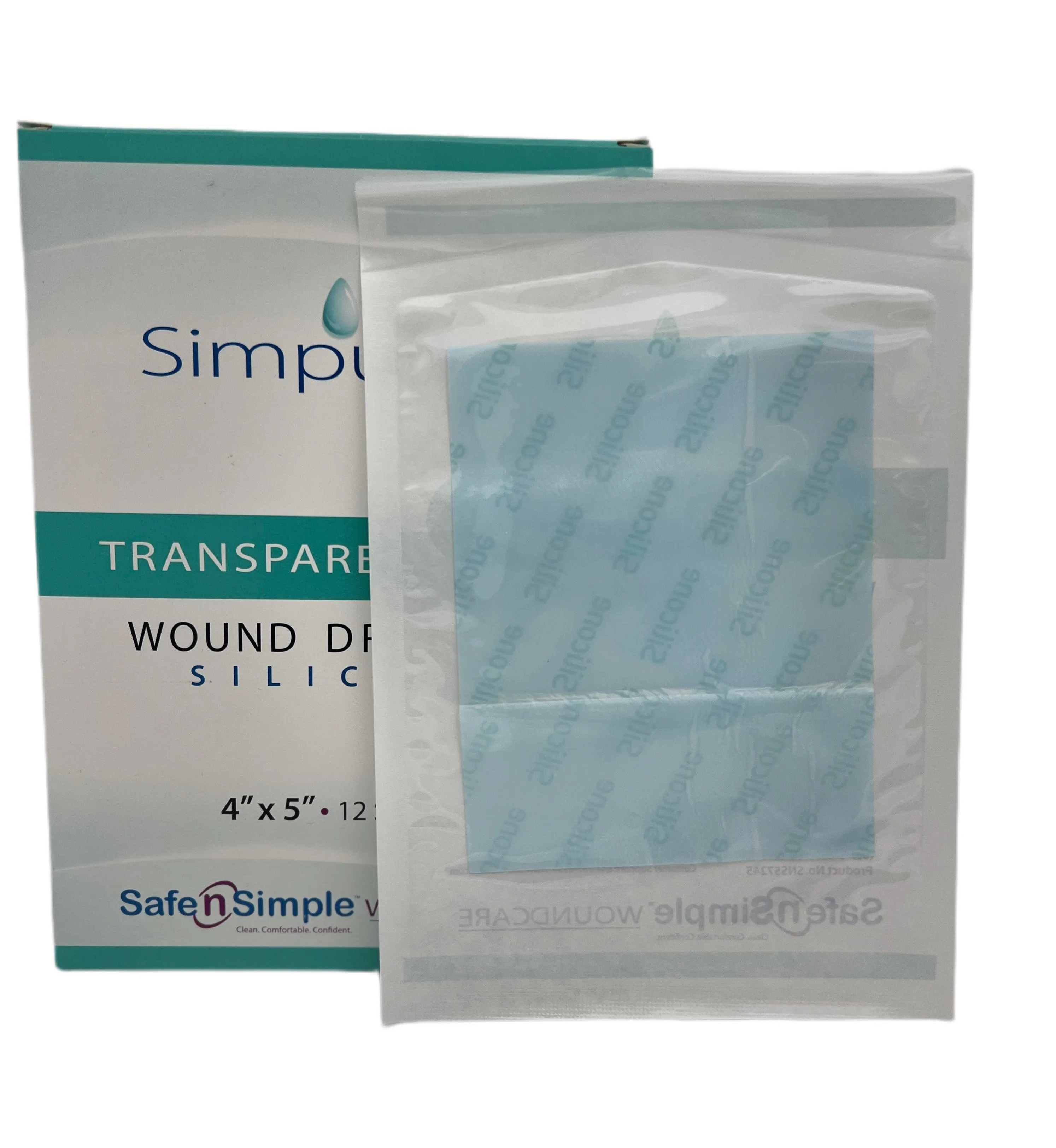 SAFE SIMPLE SIMPURITY Transparent Film, Silicone, SNS57245, 4"x 5", 12 sheets