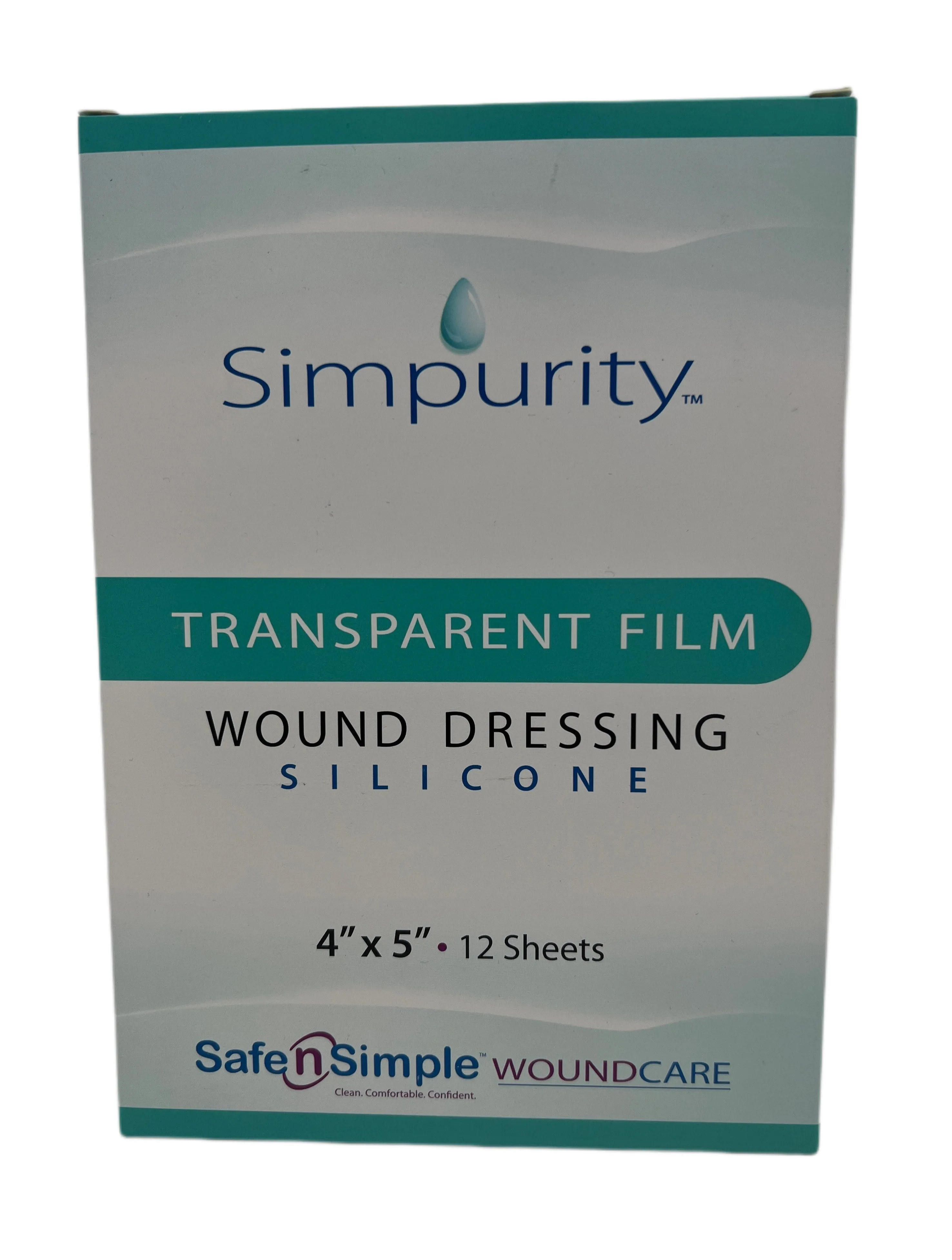 SAFE SIMPLE SIMPURITY Transparent Film, Silicone, SNS57245, 4"x 5", 12 sheets