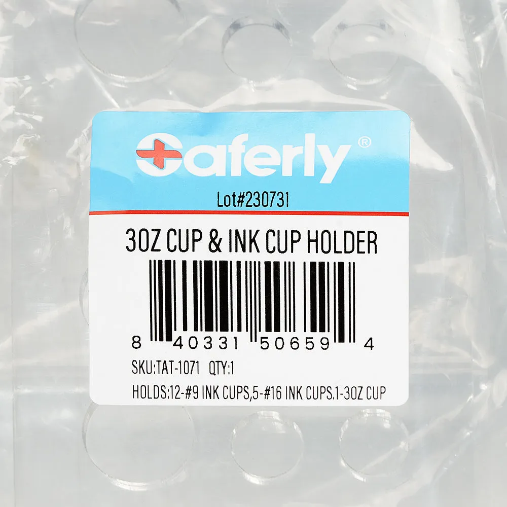 Saferly Acrylic Rinse Cup   Ink Cap Holder