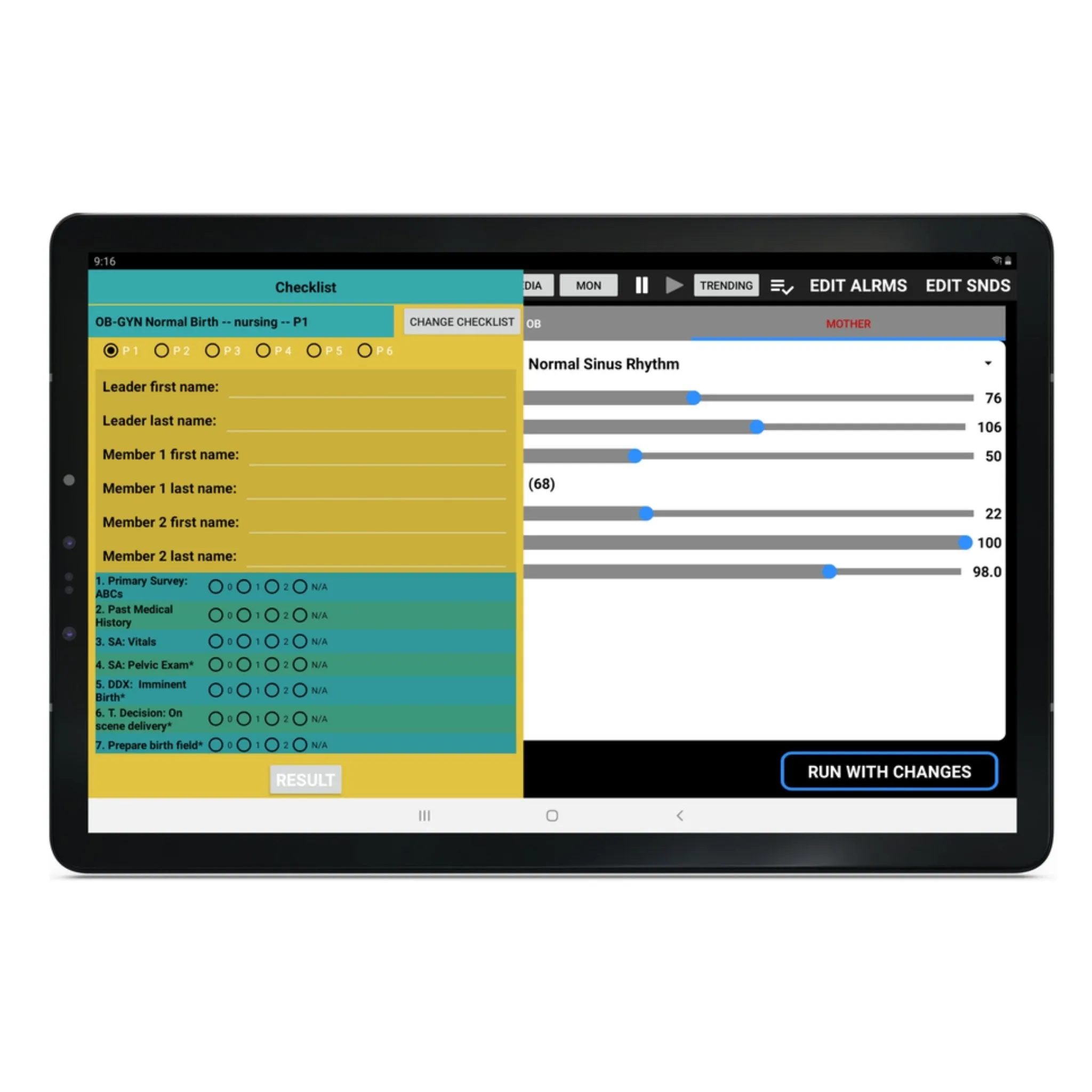 SimVS Simulated Patient Monitor Software