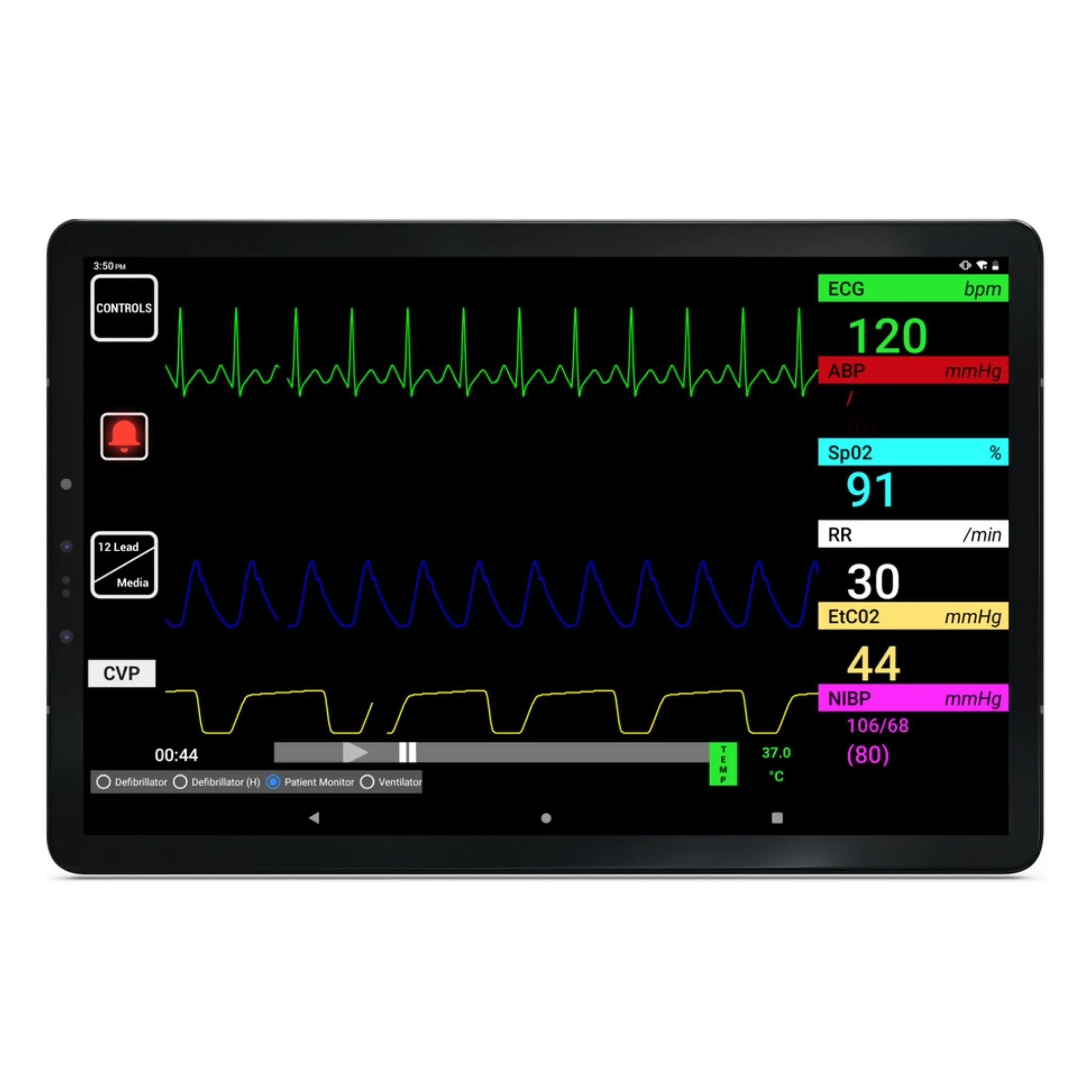 SimVS Simulated Patient Monitor Software