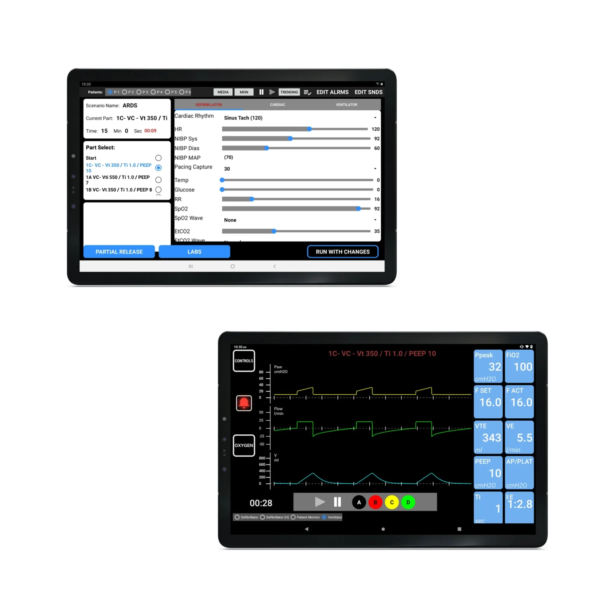 SimVS Simulated Patient Monitor Software