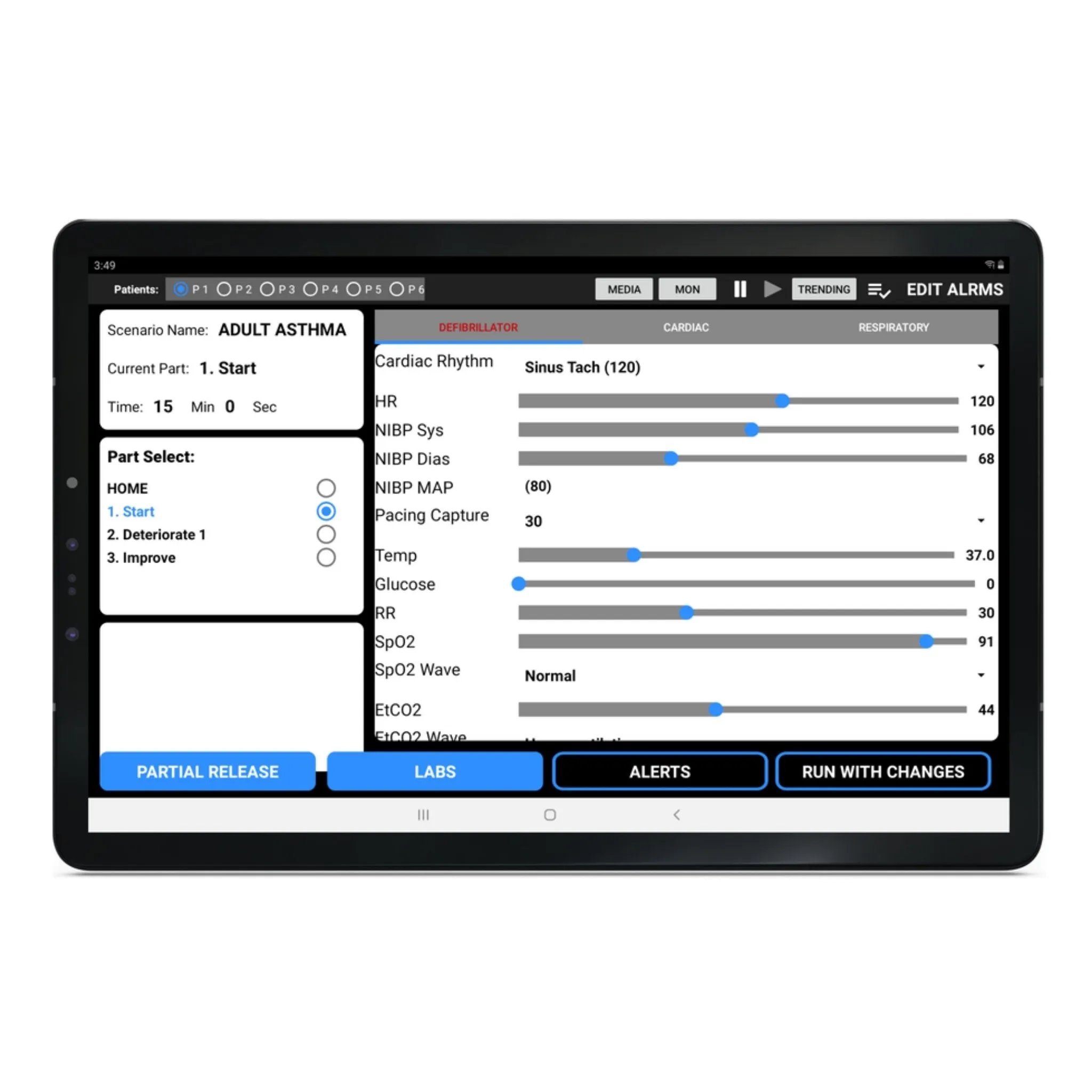 SimVS Simulated Patient Monitor Software