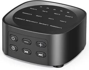 Sleepbox Sound Machines with 36 Volume Levels 5 Timers and Visible Sound Catalog Portable Soothing Sounds and Memory Function Sleep White Noise Machine for Home Office and Travel