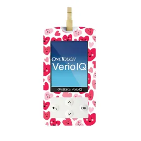Smiley Hearts for OneTouch Verio IQ Glucometer