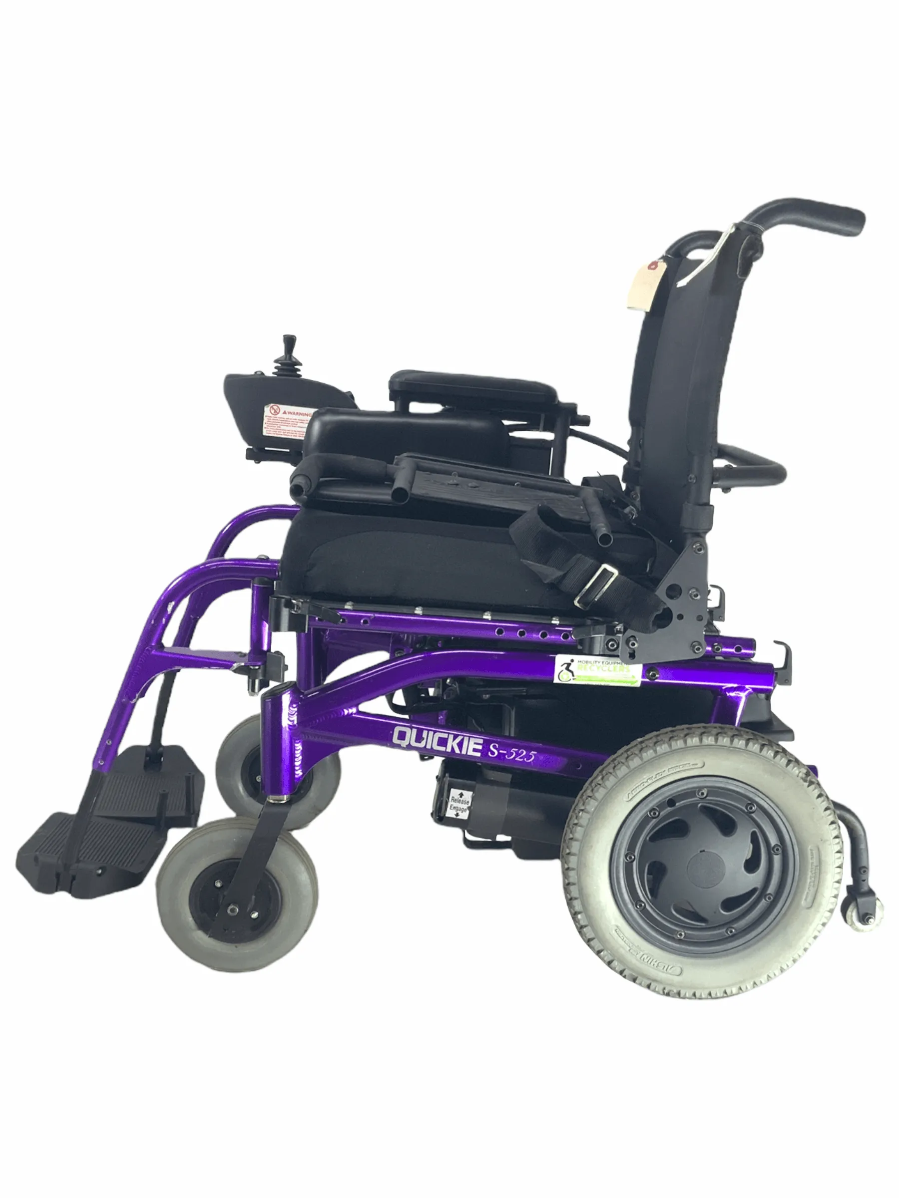Sunrise Medical Quickie S-525 Standard Power Chair | 18" x 18" Seat | Thigh Supports, Push Handles
