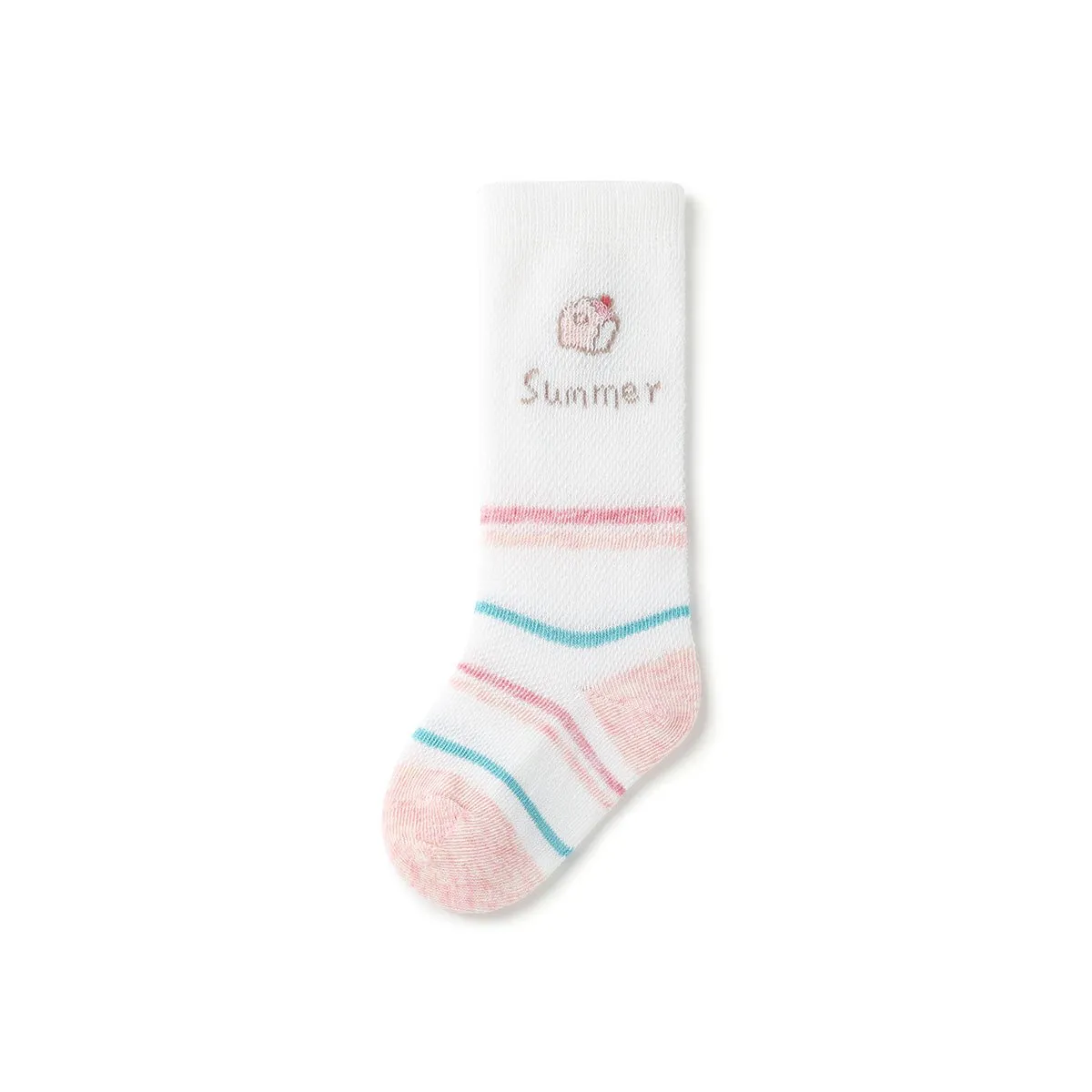 Sweet Summer Thin Mesh Breathable Baby Girl 3pcs Over The Knee Socks Set