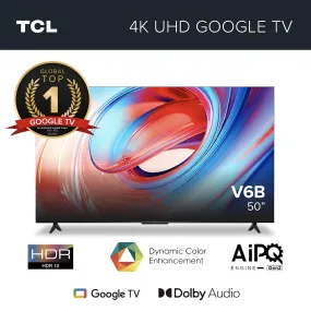 TCL V6B 4K HDR TV 50 Inch