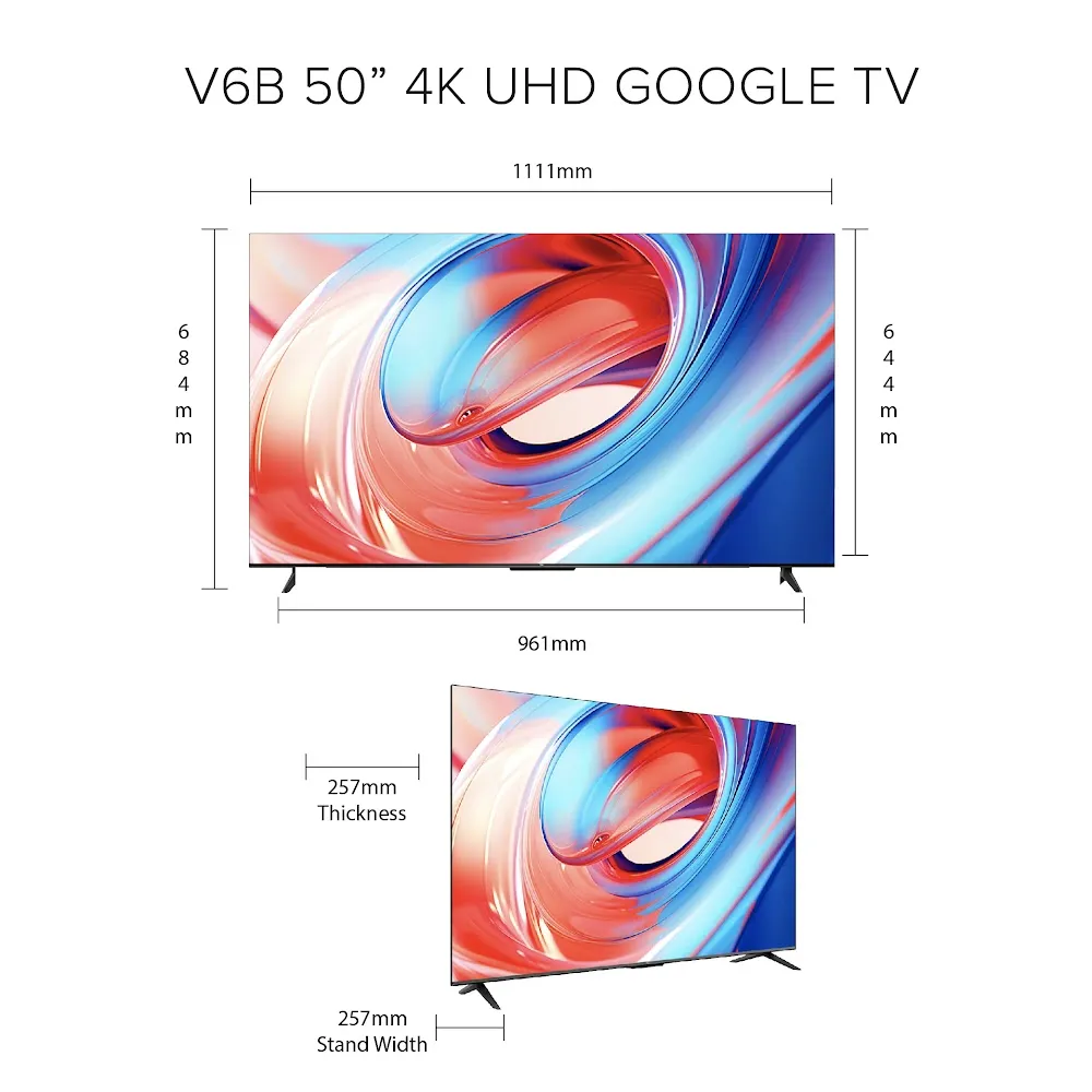 TCL V6B 4K HDR TV 50 Inch