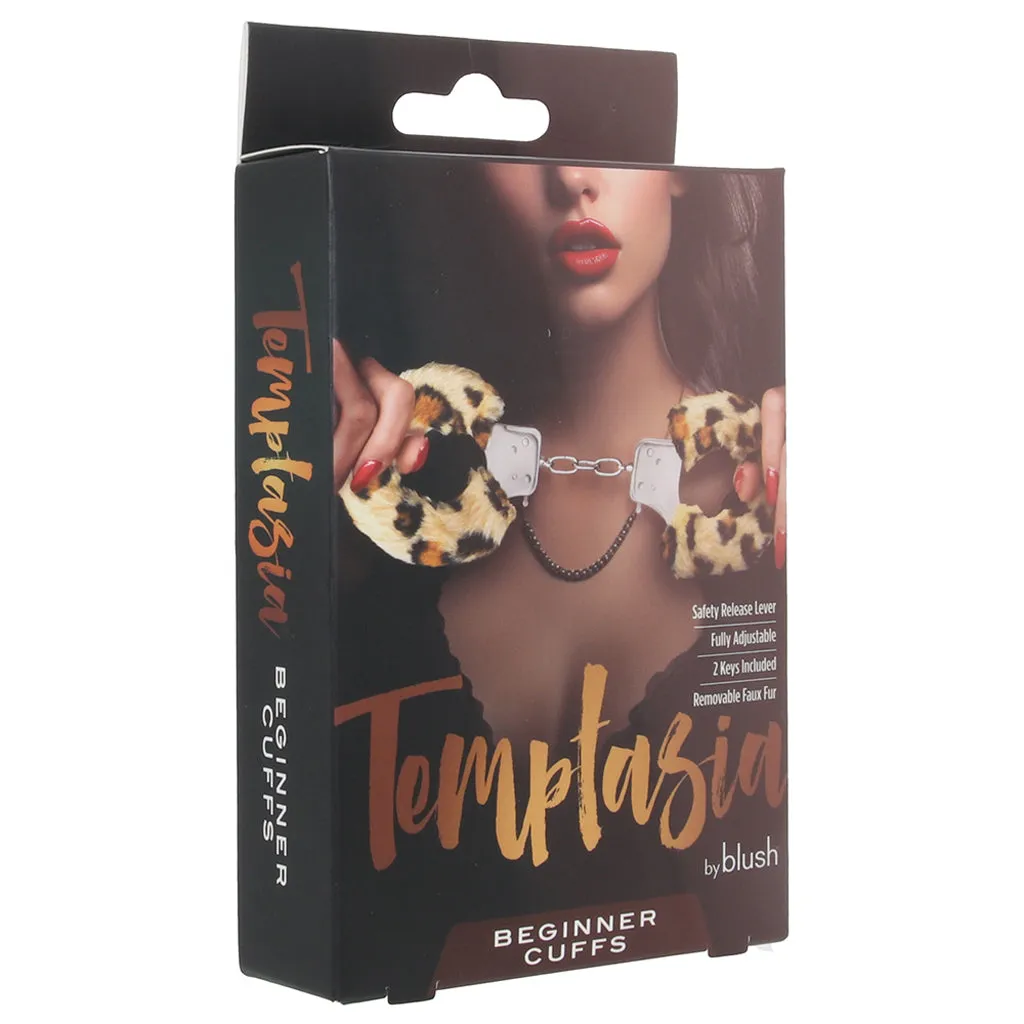 Temptasia Beginner Fuzzy Cuffs in Leopard