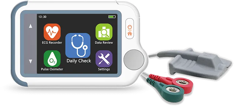 Touchscreen ECG Monitor with Oximeter