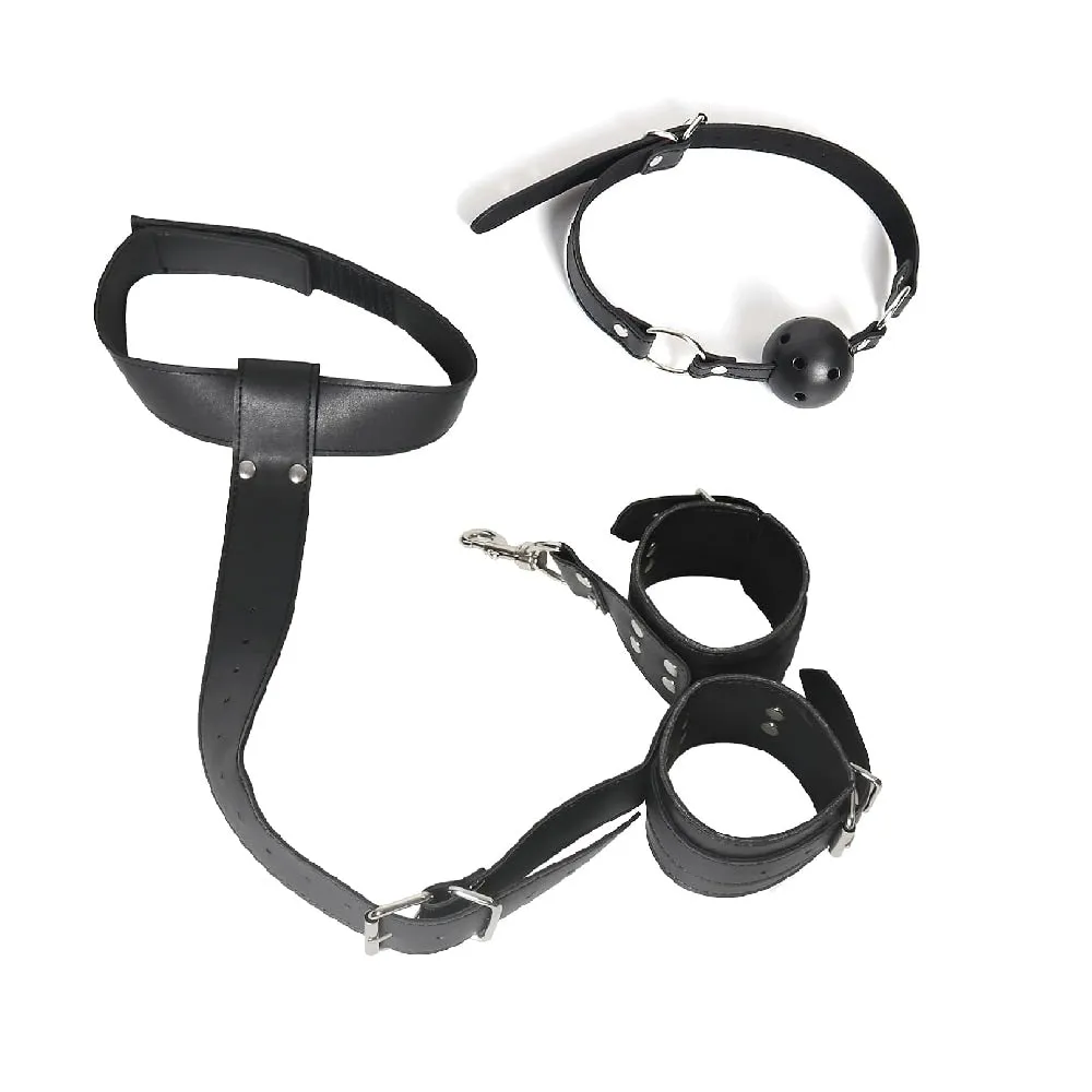 Triple Beads Pleasure Anal Hook and Restraint Set