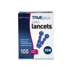 TRUEplus Single-Use Sterile Lancets 30 Gauge 100-Pieces