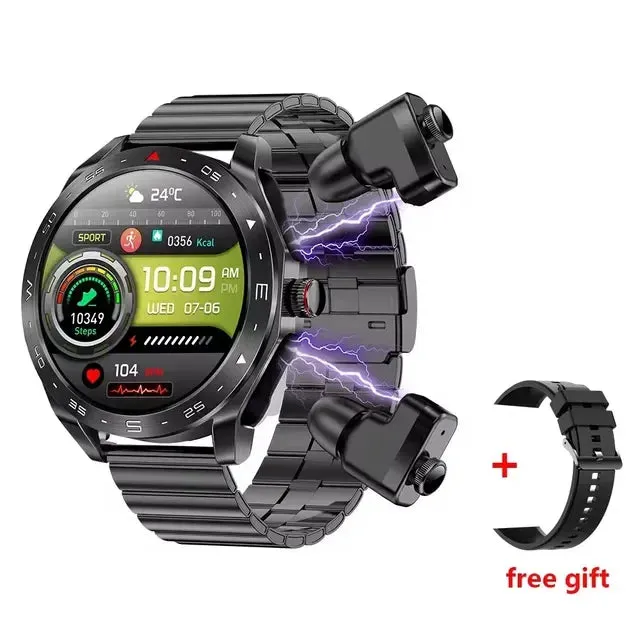TWS Smart Watch 2-in-1 Bluetooth Earphones HIFI 9D Sound Quality Bluetooth Call For Men and Women Sports Smartwatches