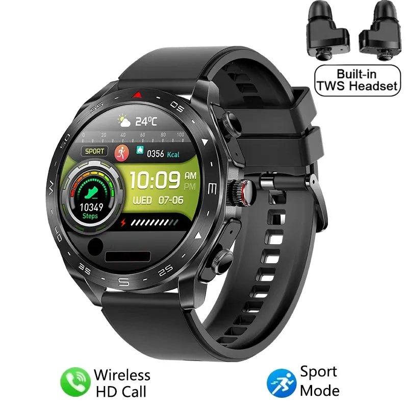 TWS Smart Watch 2-in-1 Bluetooth Earphones HIFI 9D Sound Quality Bluetooth Call For Men and Women Sports Smartwatches
