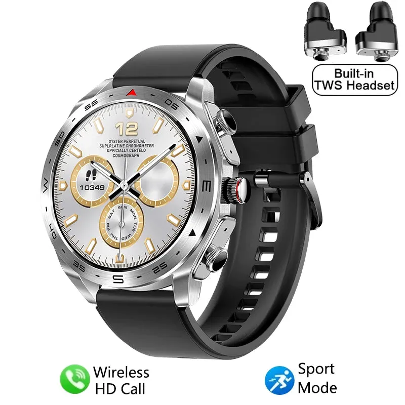 TWS Smart Watch 2-in-1 Bluetooth Earphones HIFI 9D Sound Quality Bluetooth Call For Men and Women Sports Smartwatches