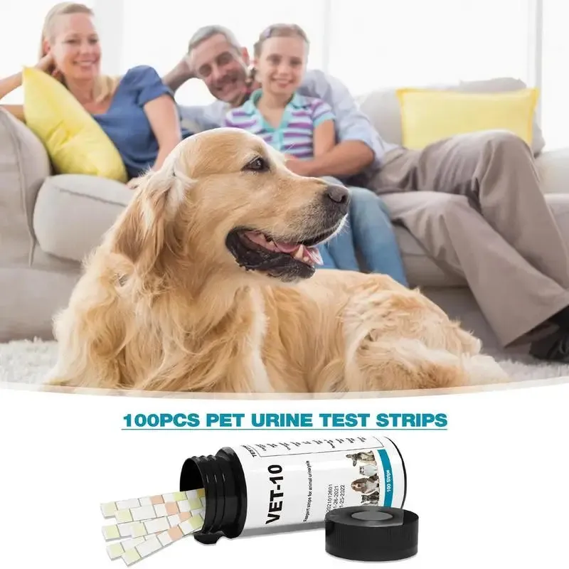 Urine Test Kit For Dogs 10 In 1 Urinalysis Parameter Tests For Monitoring Pet Health 10 In 1 Detects White Blood Cells