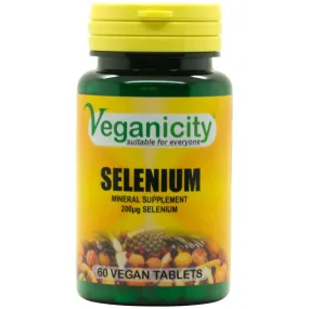 Veganicity Selenium 200µg - 60 Tablets