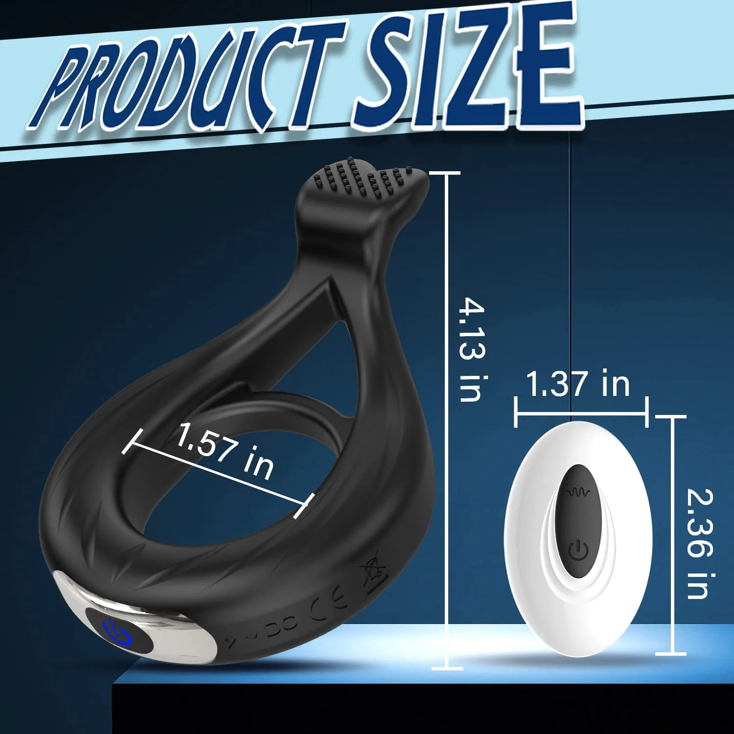 Vibrating Cock Ring with App & Remote Control