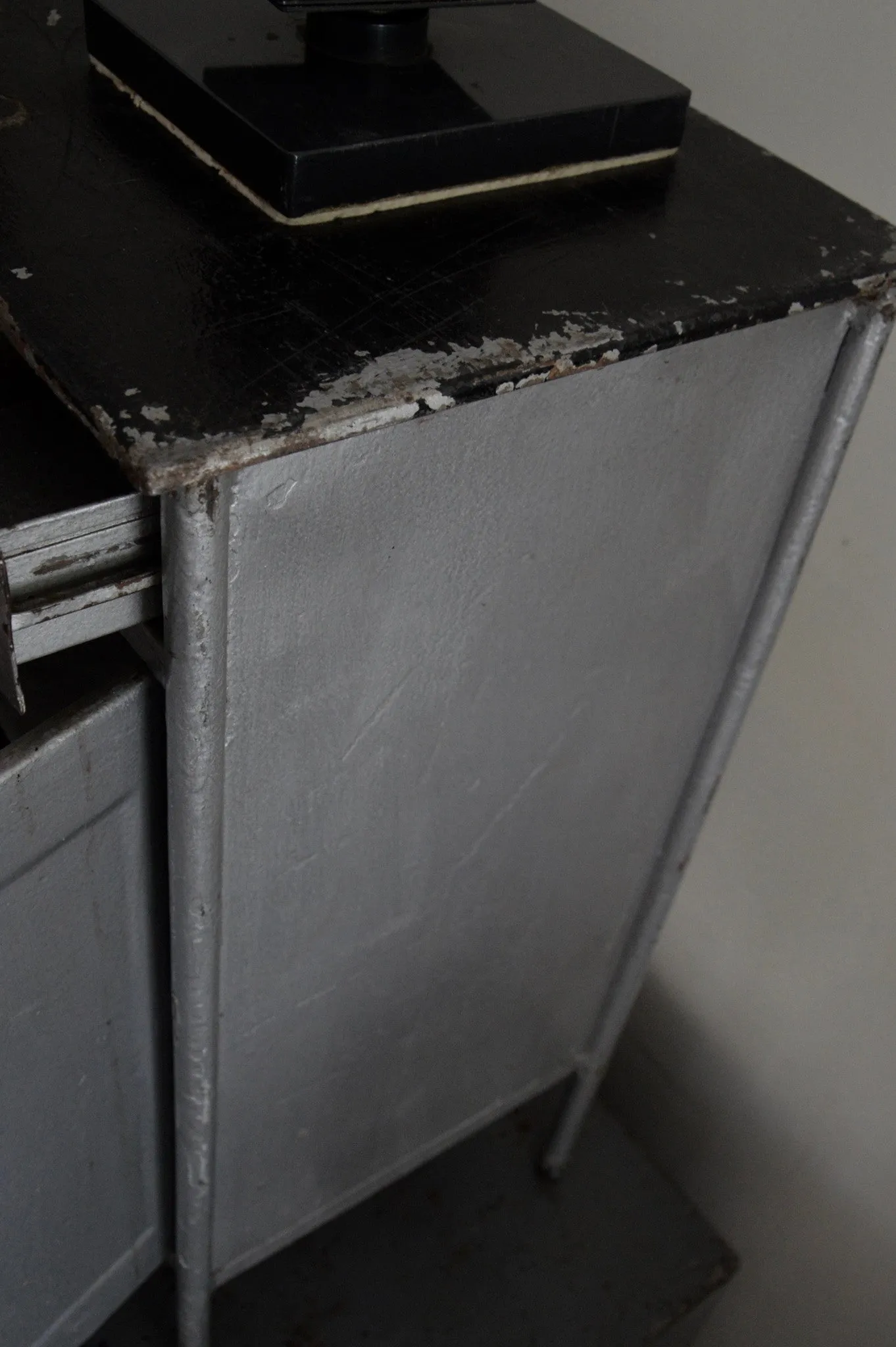 Vintage Industrial Polish medical cabinet