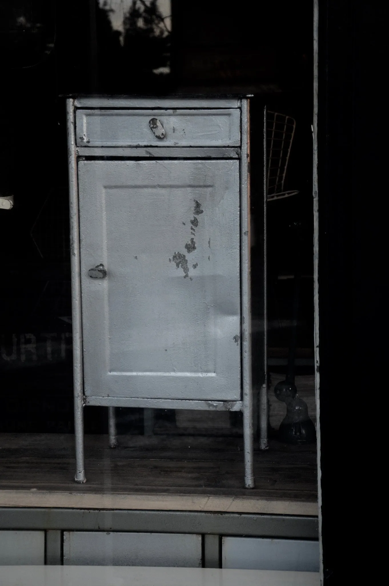 Vintage Industrial Polish medical cabinet