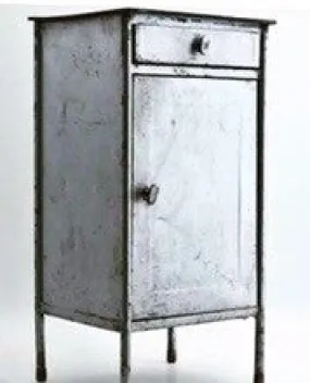 Vintage Industrial Polish medical cabinet