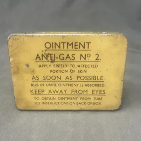 Vintage WW2 Ointment Anti-Gas No 2