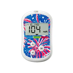 Watercolor Fireworks for OneTouch Verio Flex Glucometer