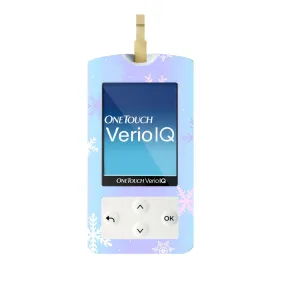 Winter Snowflake for OneTouch Verio IQ Glucometer