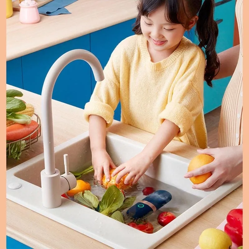 Wireless Capsule Shape Fruit and Vegetable Purifier for Cleaning Fruits and Vegetables, Rice, Meat