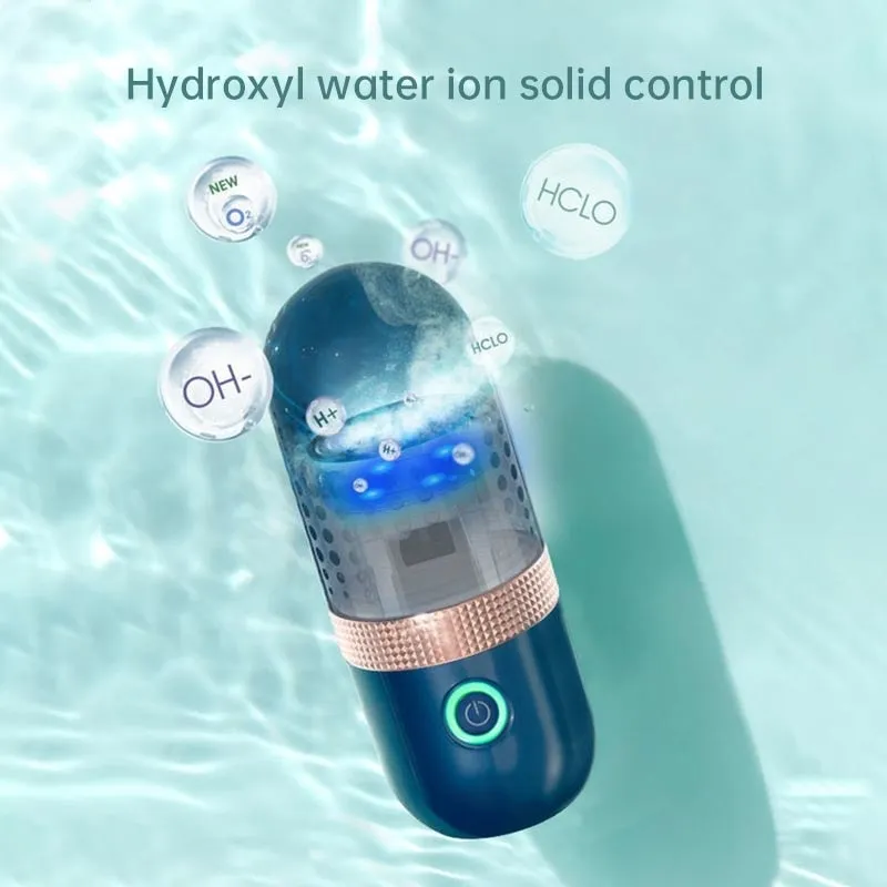 Wireless Capsule Shape Fruit and Vegetable Purifier for Cleaning Fruits and Vegetables, Rice, Meat