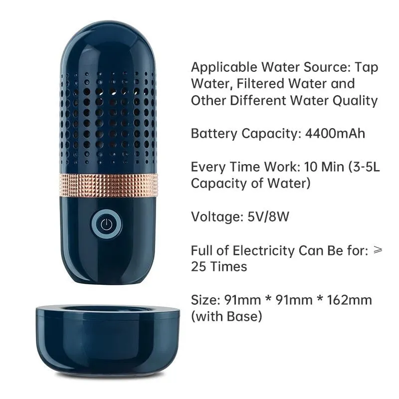 Wireless Capsule Shape Fruit and Vegetable Purifier for Cleaning Fruits and Vegetables, Rice, Meat