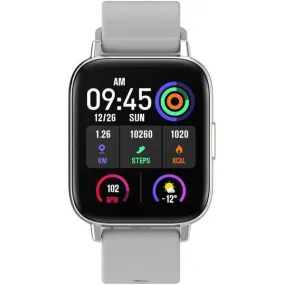 Xcell G3 Talk Smart Watch Silver Frame with Silicon Strap Silver-41ZT