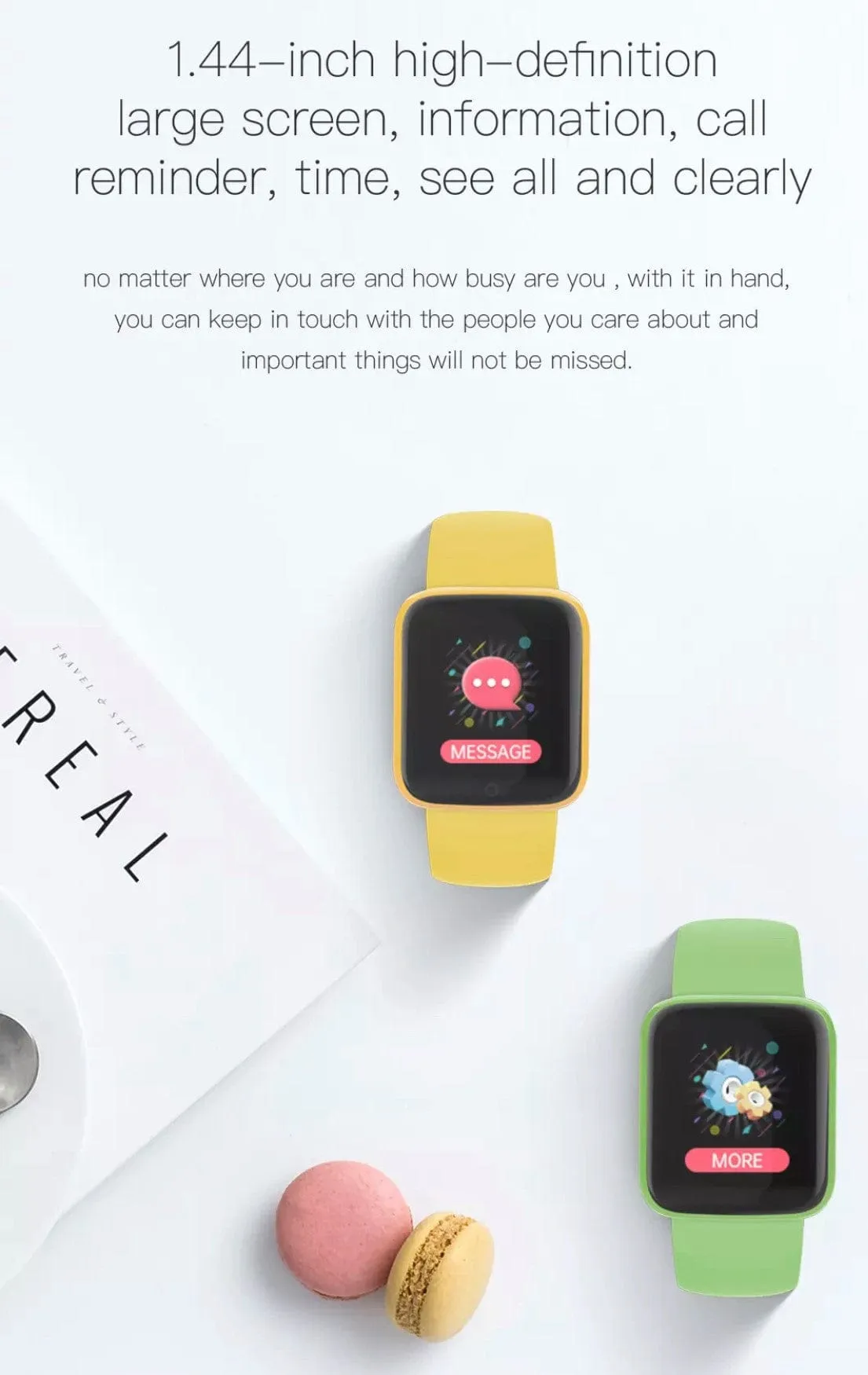 Y68  Smart Watch Yellow